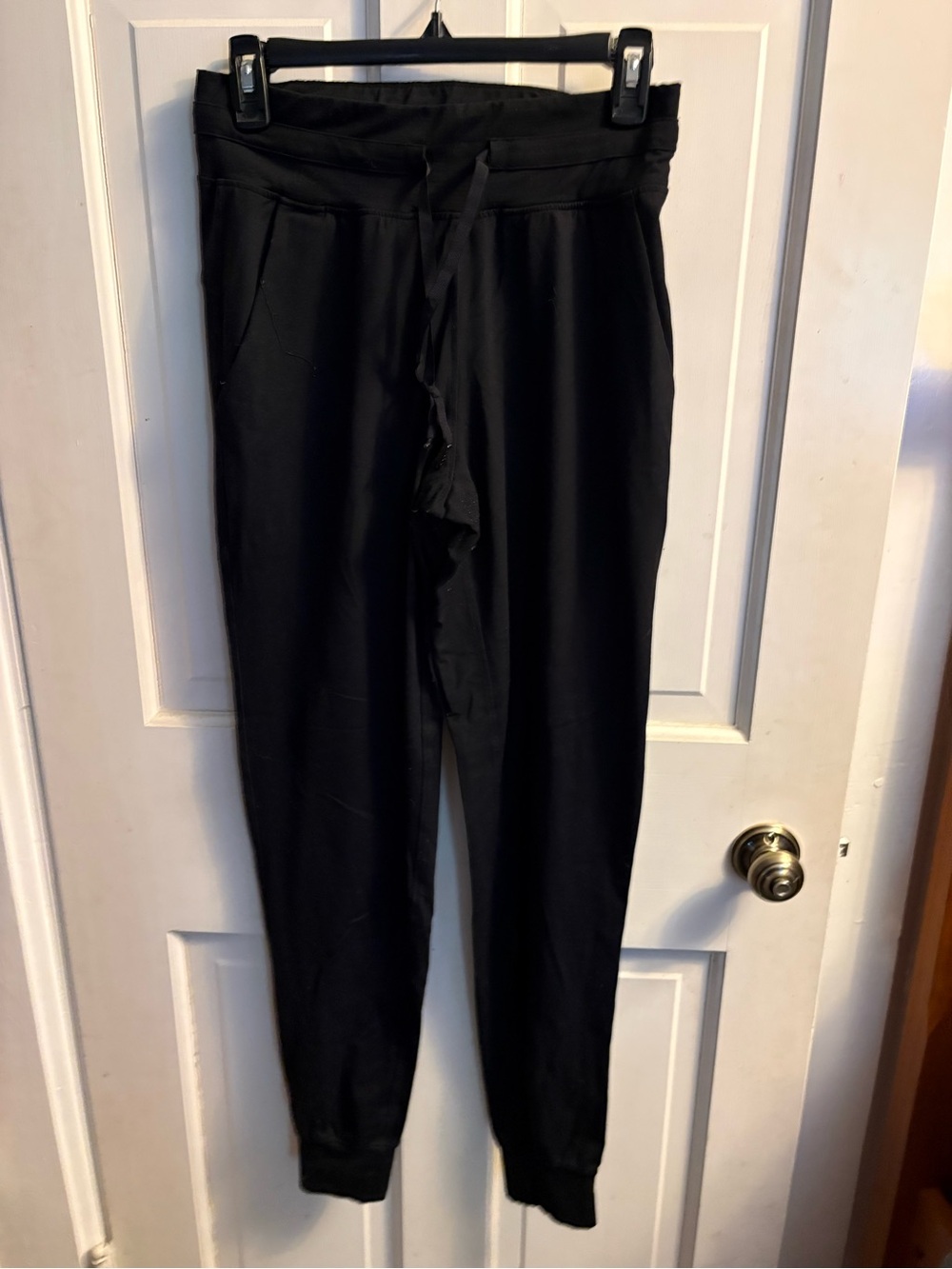 Women’s Black Jogger Pants with Drawstring large